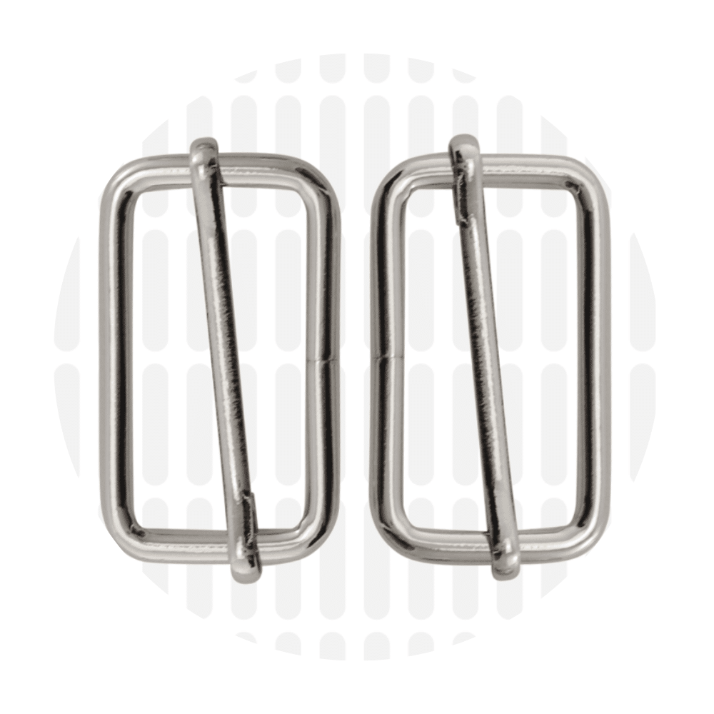 Zipper Zoo - Schuifgesp 38mm - 2 stuks - Zilver