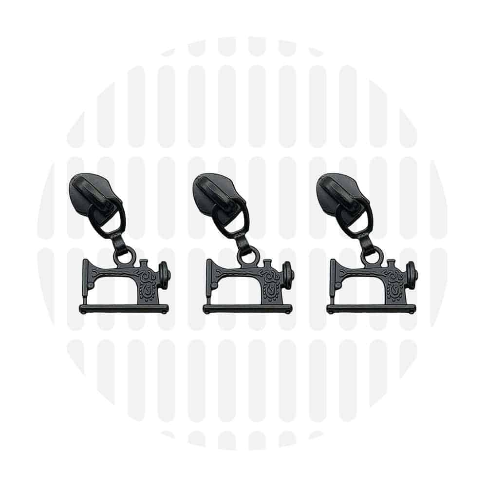 Zipper Zoo - Schuiver naaimachine - 3 stuks - Zwart