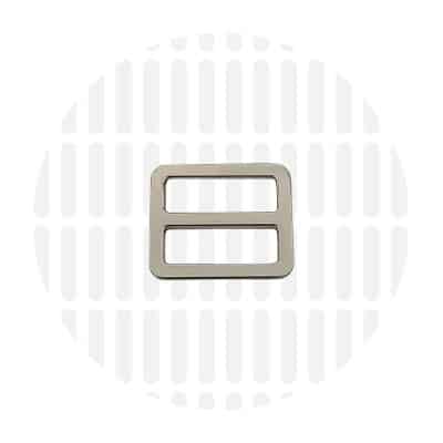 Zipper Zoo - Sleek schuifgesp 25mm - 1 stuks - Zilver