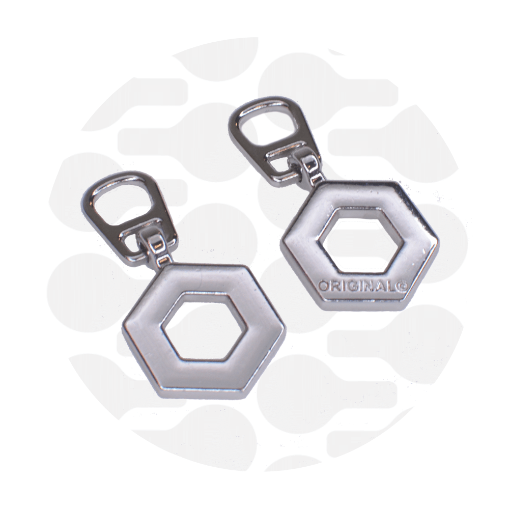 Zipper Zoo - Snap-on pull hexagon - 2 stuks