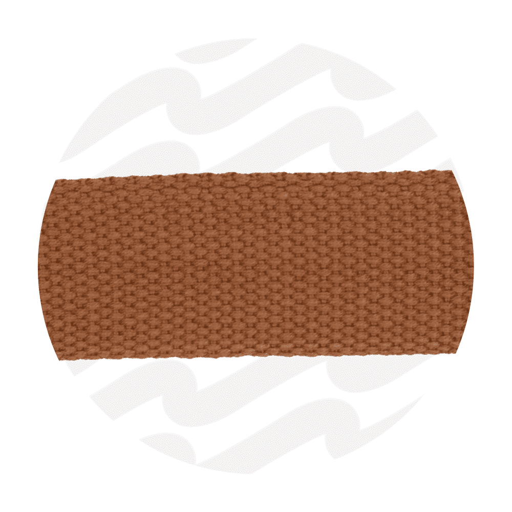 Zipper Zoo - Tassenband cognac brown - 150cm - 38mm