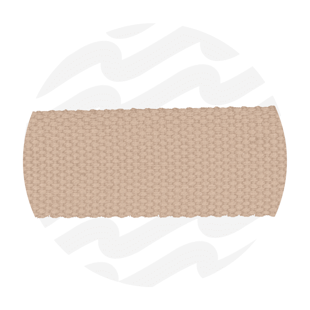 Zipper Zoo - Tassenband latte - 150cm - 38mm