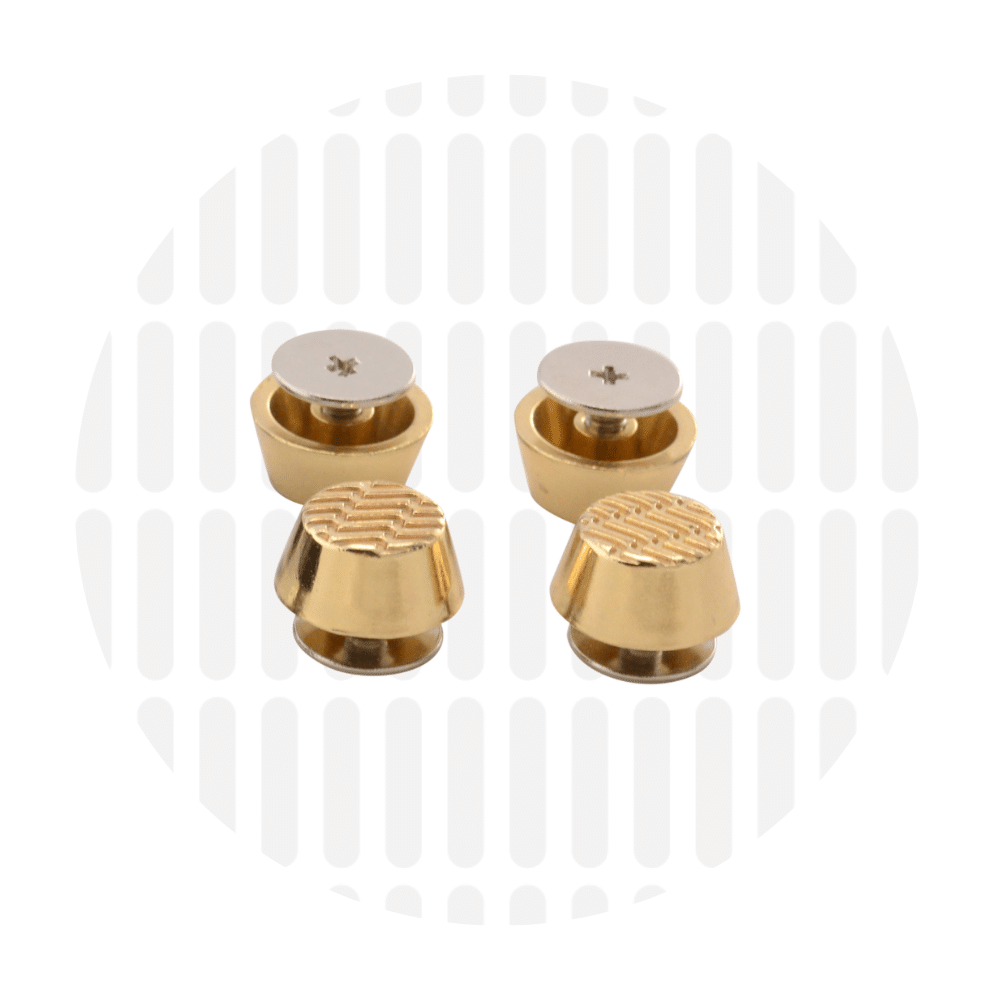 Zipper Zoo - Tasvoetjes - 4 stuks - Goud